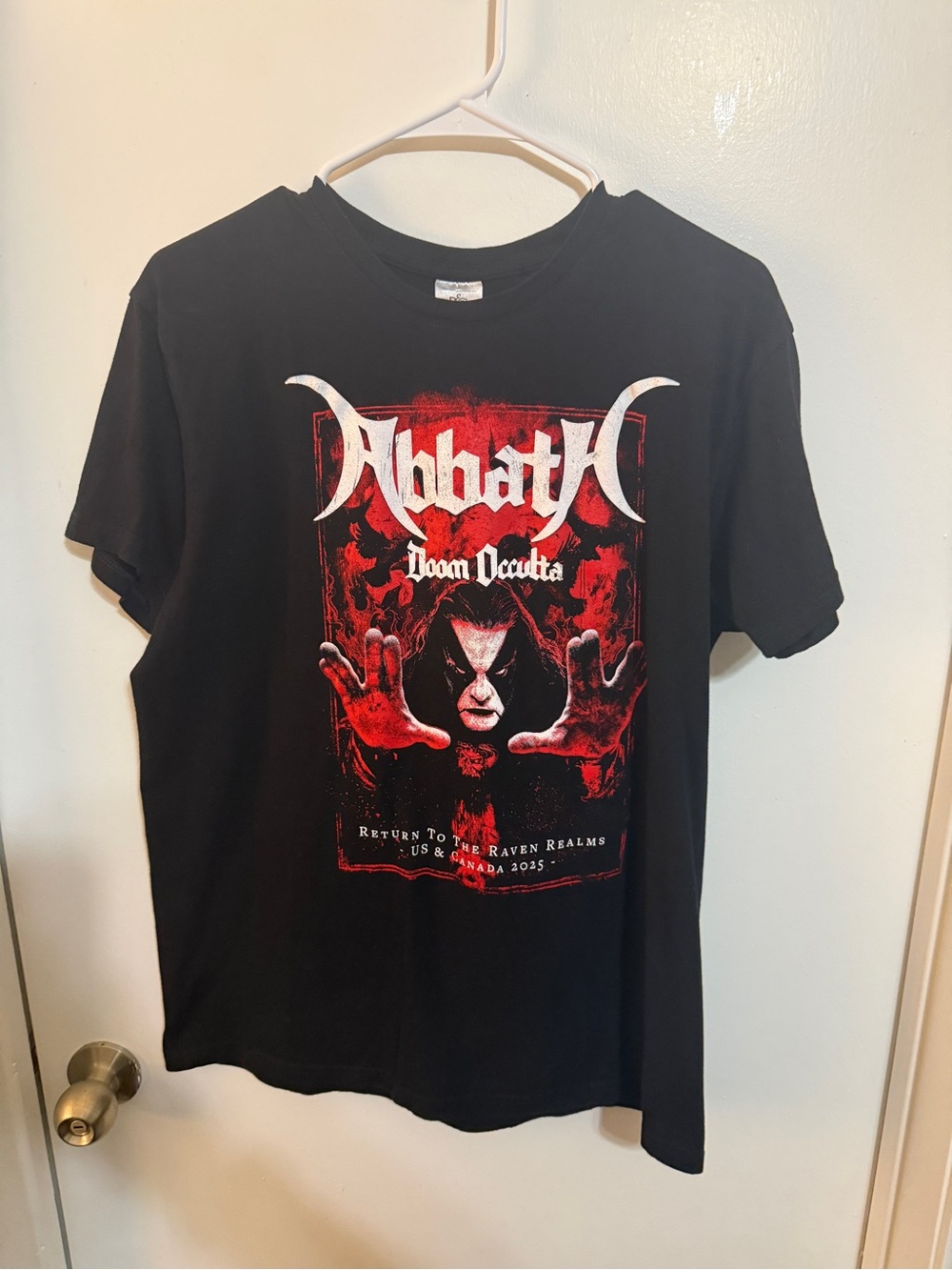 Abbath Doom Occulta Black & Red Graphic Band Tee